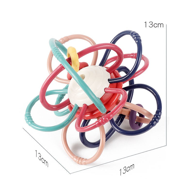 Brinquedo sensorial e educativo para bebês – 0 a 12 meses | Chocalho, mordedor, dentição e desenvolvimento motor.