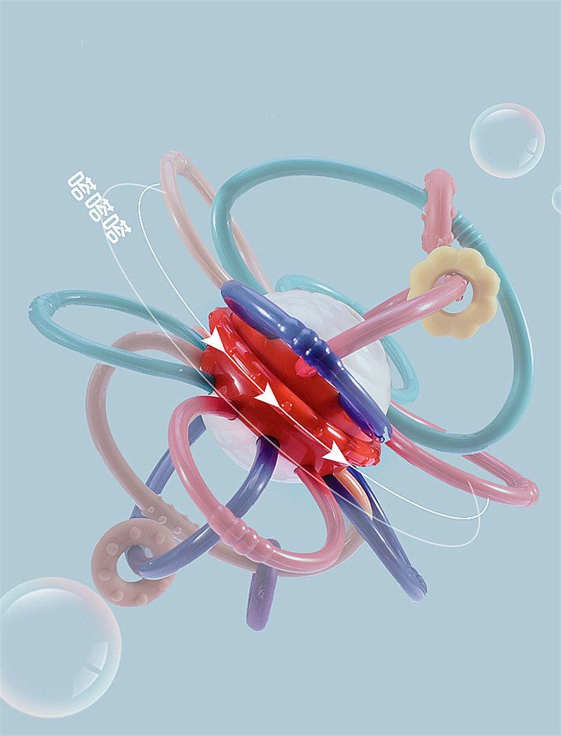 Brinquedo sensorial e educativo para bebês – 0 a 12 meses | Chocalho, mordedor, dentição e desenvolvimento motor.