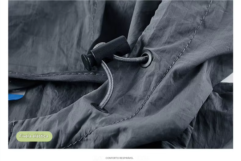 Jaqueta masculina à prova d'água para o verão, ideal para caminhadas, pesca e ciclismo. Com capuz, leve e com proteção solar.