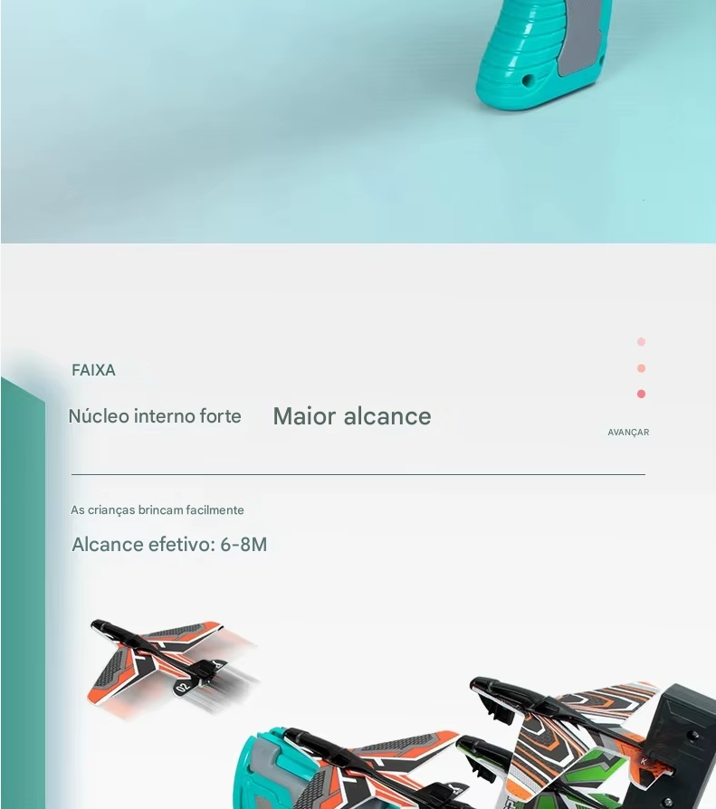 Brinquedo Educativo Aeronave Ejetável – Para Meninos de 3 a 5 Anos