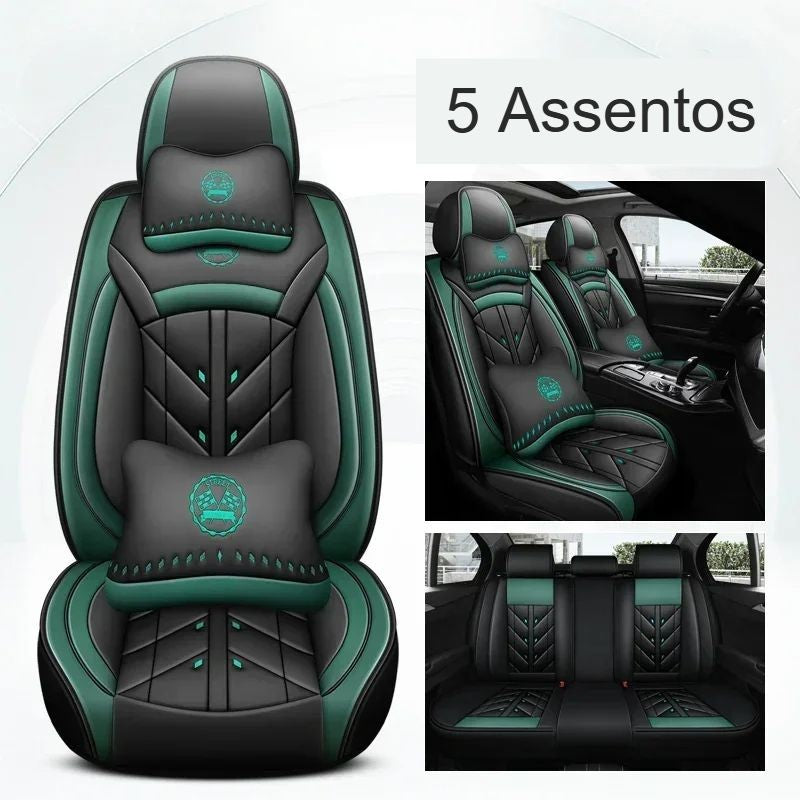 CAPA DE BANCO UNIVERSAL EM COURO PREMIUM!