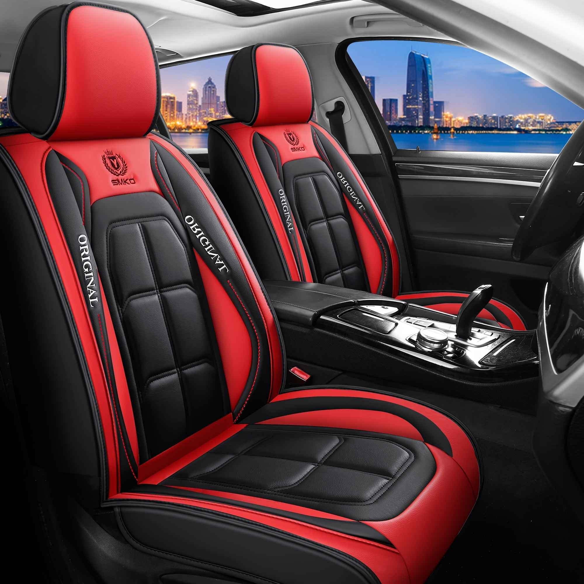 Capa de Assento Universal em Couro Premium – Almofada Completa para Motorista e Passageiro | Conforto e Estilo 4 Estações