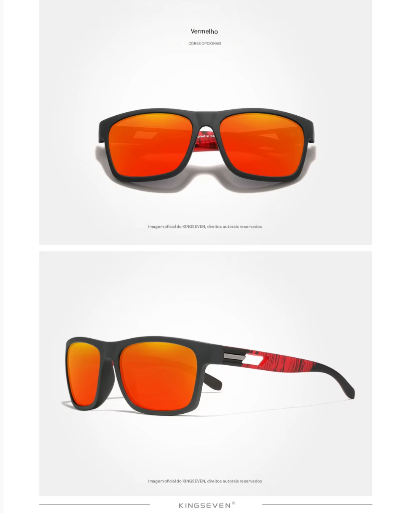 Óculos de Sol Polarizados Femininos Kingseven - Novo Design 2024 da Marca Lentes UV e estilo moderno.