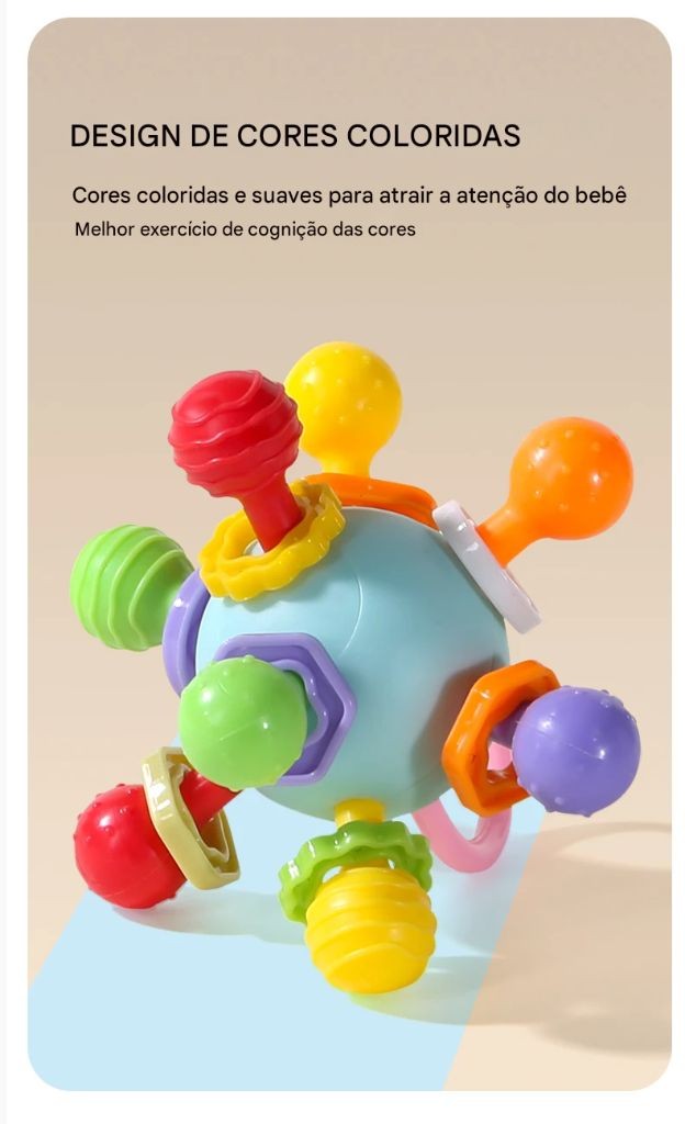 Bola Macia de Segurar para Bebês — Xingdun Presente ideal para bebês de 0 a 3 anos! ?