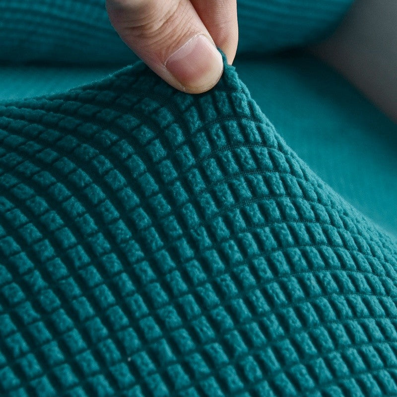 Capa de Sofá Elástica Premium – Protetor Engrossado em Cor Sólida, Conforto Elegante e Ajuste Perfeito para Sala de Estar