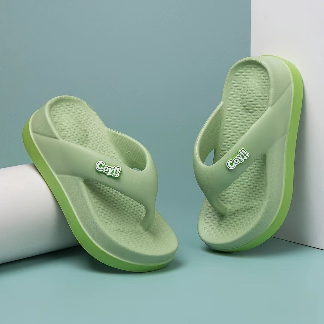 Chinelos femininos de verão — sandálias antiderrapantes com salto de 4 cm, estilo slide, confortáveis e elegantes, perfeitas para mulheres e meninas! ?????