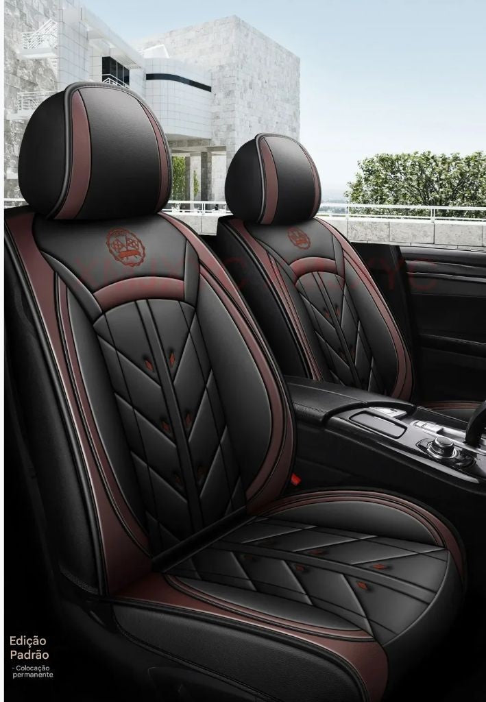 CAPA DE BANCO UNIVERSAL EM COURO PREMIUM!