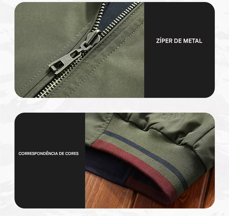 Jaqueta dupla face masculina com gola alta, ideal para um look casual. Esta peça é uma tendência jovem, perfeita para a primavera e o outono. Lançamento novo de 2021.