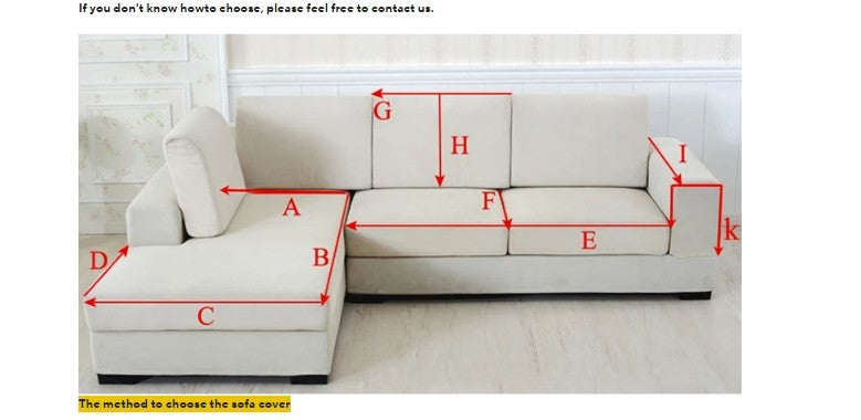 Capa de Sofá em Veludo Cristal – Modelo em L (Formato de Canto)