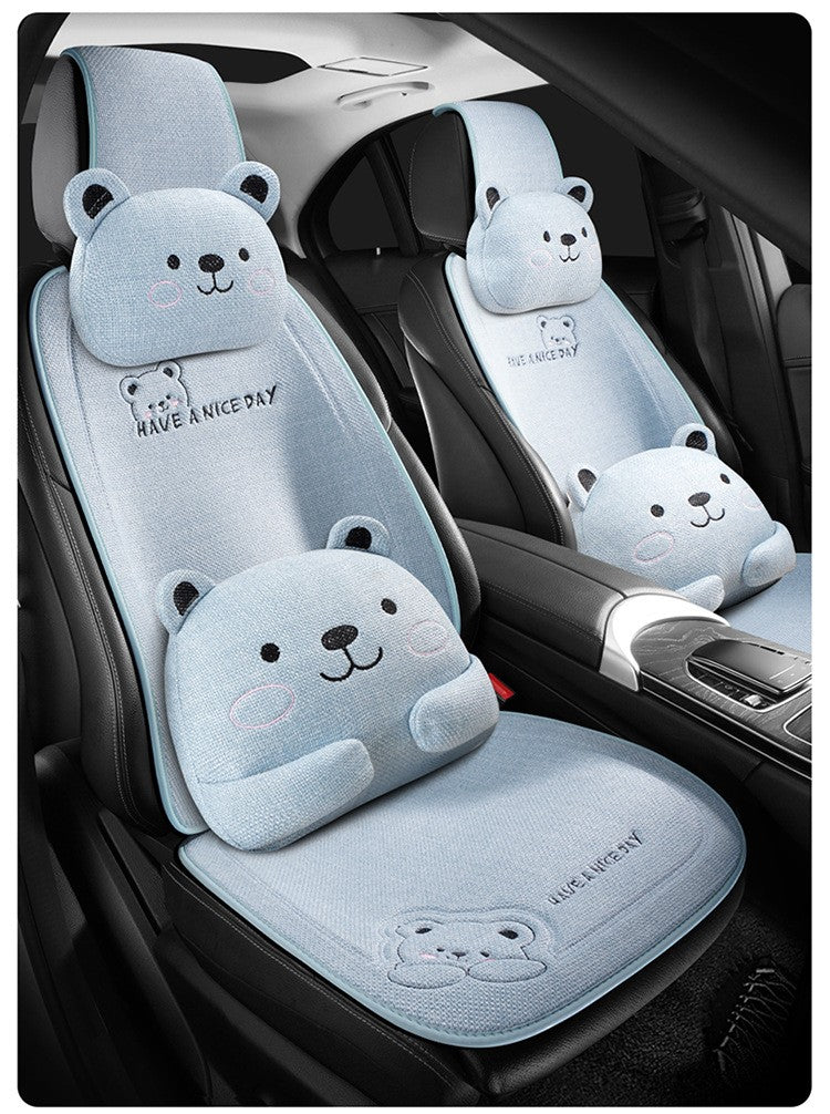 Capa de Almofada para Assento de Carro - Estilo, Conforto e Proteção Antiderrapante!