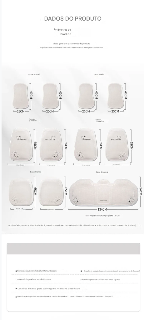 Capa de Almofada para Assento de Carro - Estilo, Conforto e Proteção Antiderrapante!