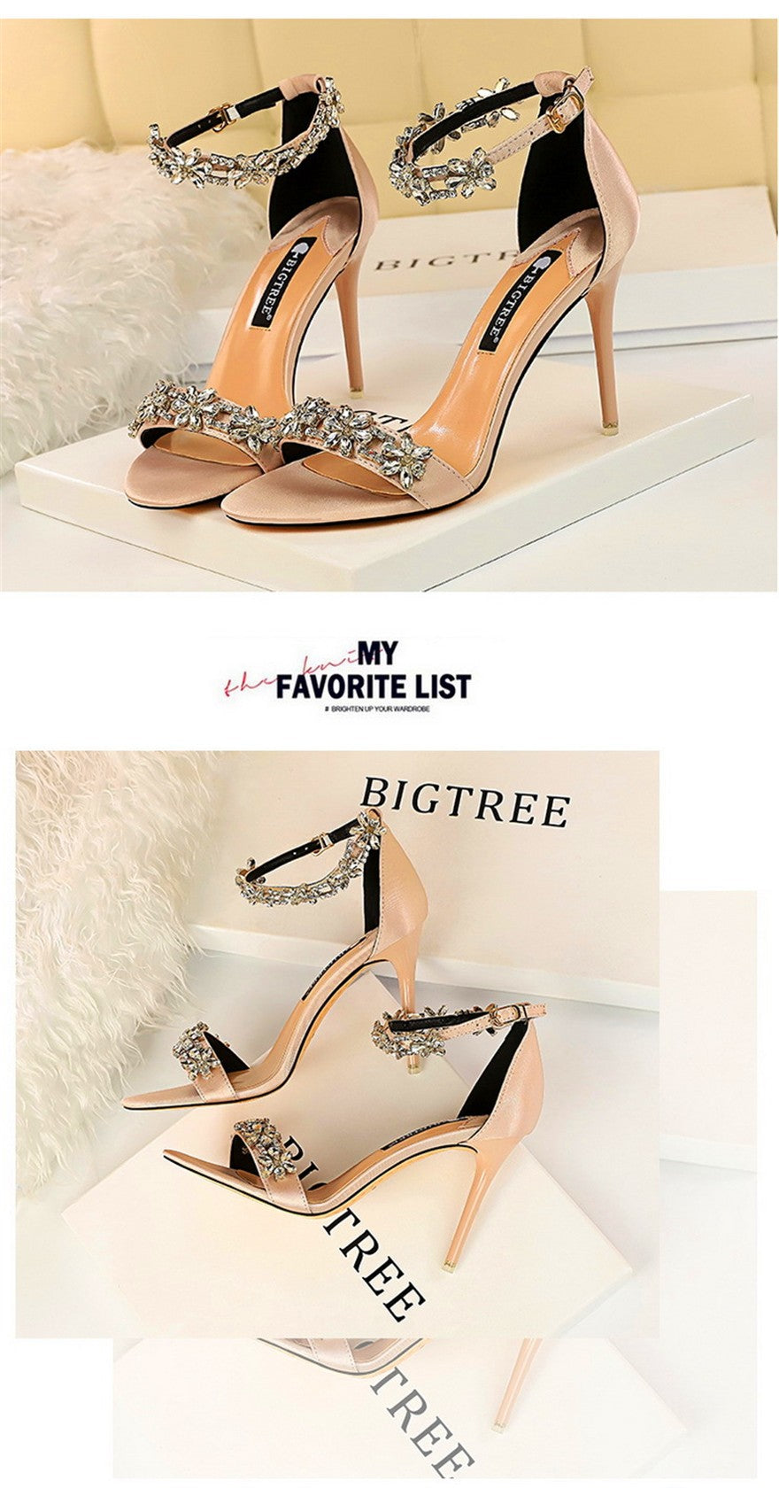 Sandálias femininas de seda macia, dedo aberto, verão 2025 — luxo com cristais, fivela no tornozelo, salto alto elegante, perfeitas para festas, noivas e ocasiões especiais