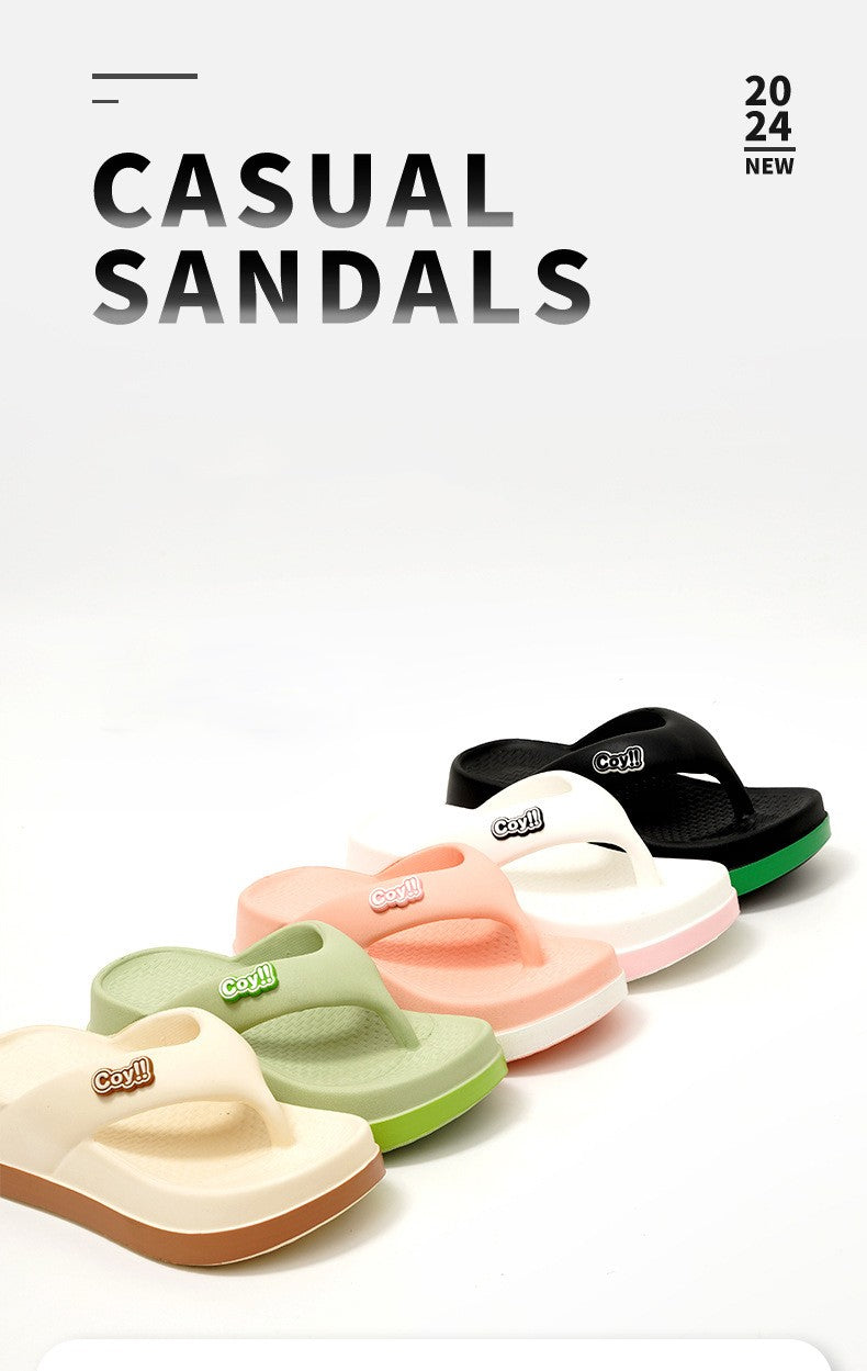 Chinelos femininos de verão — sandálias antiderrapantes com salto de 4 cm, estilo slide, confortáveis e elegantes, perfeitas para mulheres e meninas! ?????