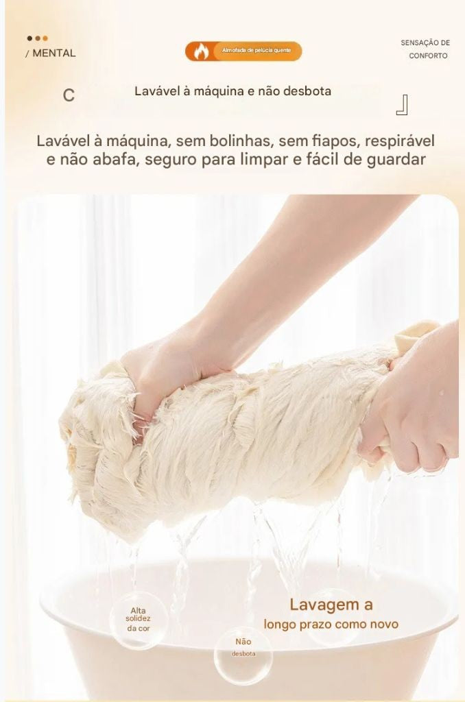Almofada de sofá com pelo sintético de coelho, extra macia e quente para o inverno – capa de assento aconchegante e elegante!
