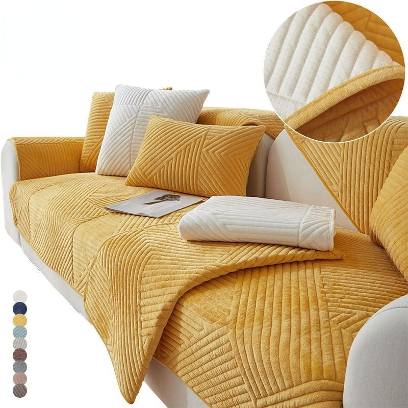 Capa de Sofá em Veludo Cristal Premium – Proteja seu sofá com estilo, conforto e segurança!