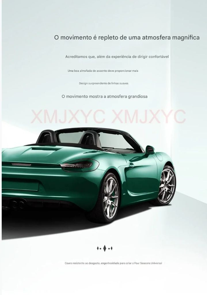 CAPA DE BANCO UNIVERSAL EM COURO PREMIUM!