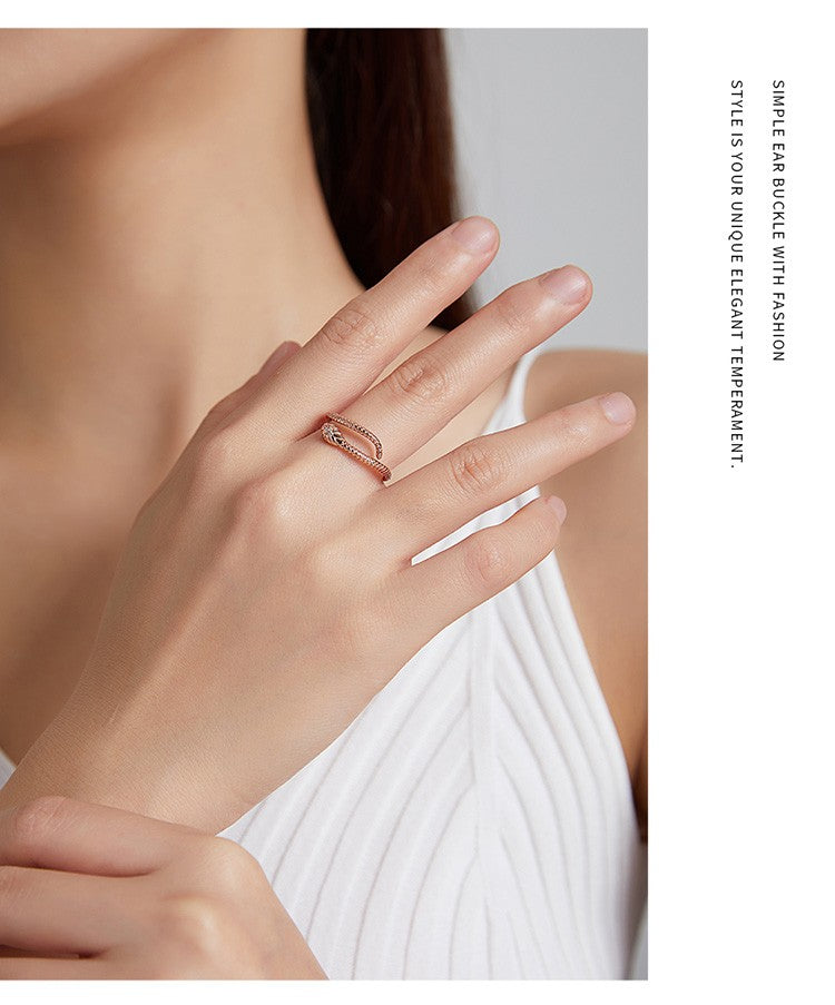 Bamoer | Anel Ajustável em Prata Esterlina 925, Banhado a Platina, com Zircão Verde e Textura Retrô de Cobra – Disponível em 4 Cores.