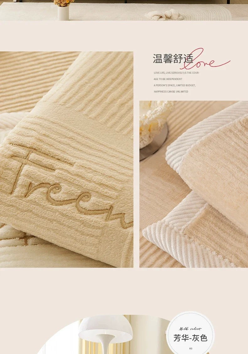 Capa de Sofá Nórdica Universal – Antiderrapante, elegante e perfeita para todas as estações!