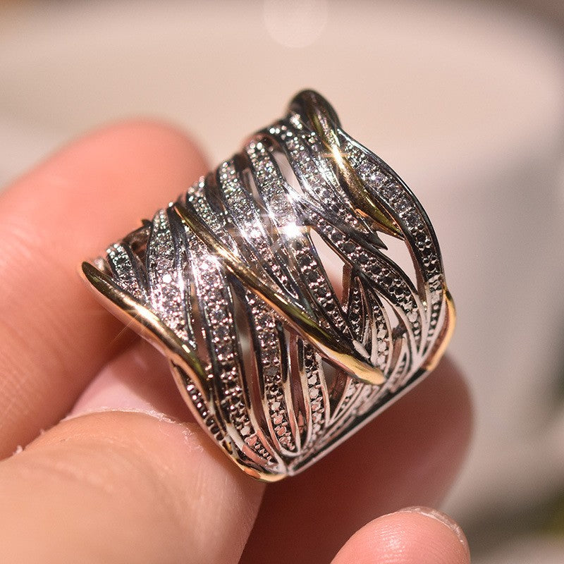 Moda | Anel de Prata Esterlina 925 com Cristal Zircão Incrustado – Joia Charmosa para Mulheres, Perfeita para Presente.