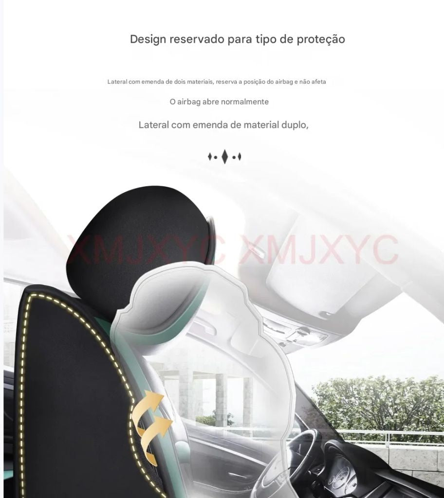 CAPA DE BANCO UNIVERSAL EM COURO PREMIUM!