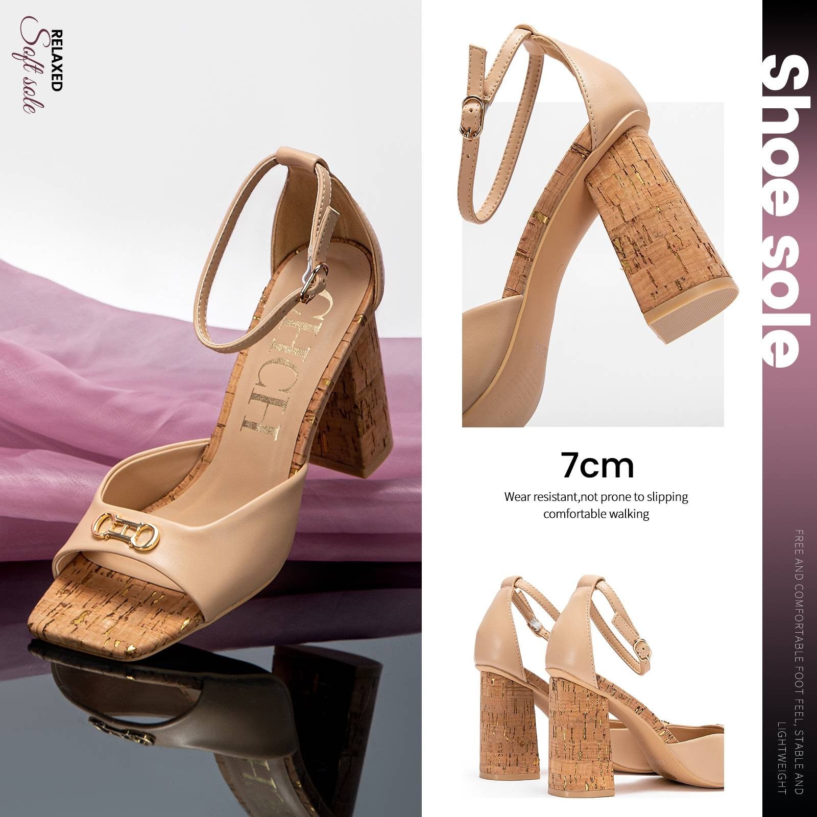 Salto alto feminino com flor metálica – elegância e luxo para festas inesquecíveis!