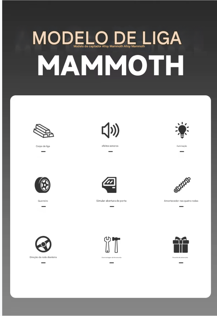 Dodge Ram 1000 TRX Mamute 1:32 - Pickup com Som, Luz e Movimento Para Trás - Brinquedo Colecionável para Crianças, Presente Ideal de Aniversário!