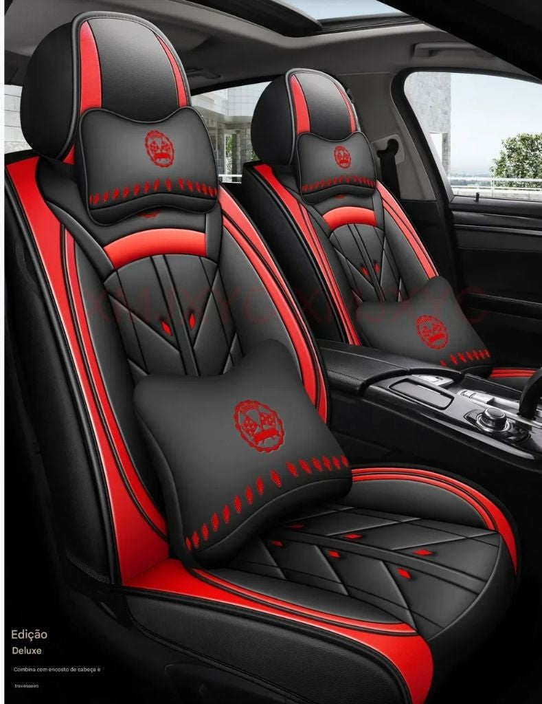 CAPA DE BANCO UNIVERSAL EM COURO PREMIUM!