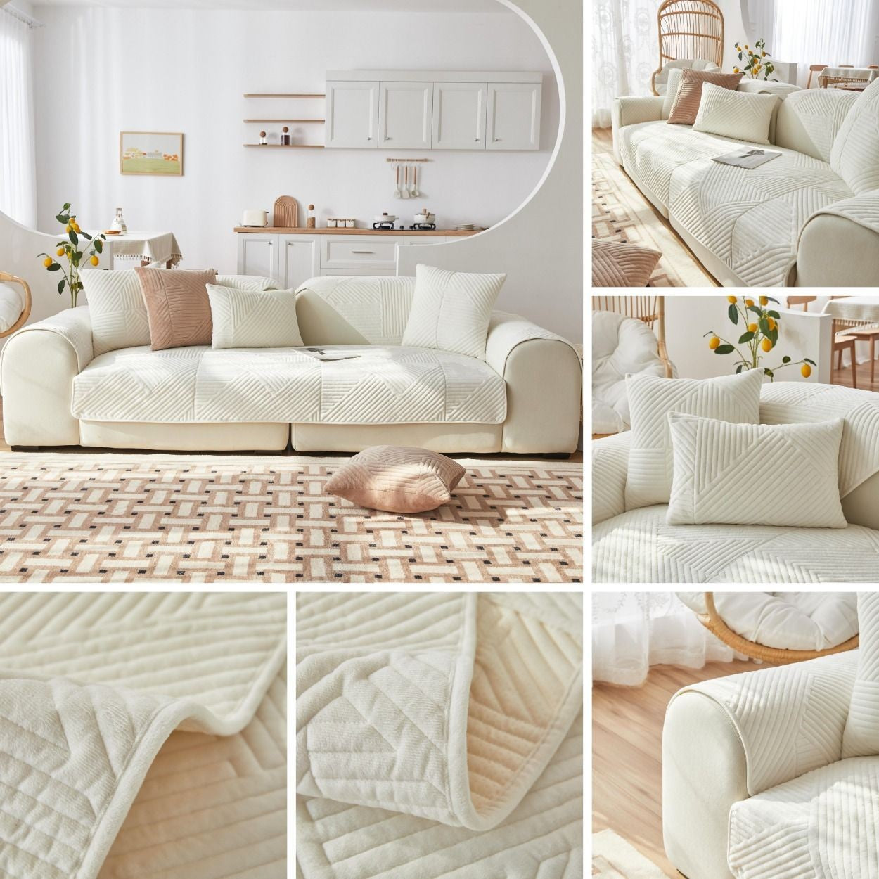 Capa de Sofá em Veludo Cristal Premium – Proteja seu sofá com estilo, conforto e segurança!