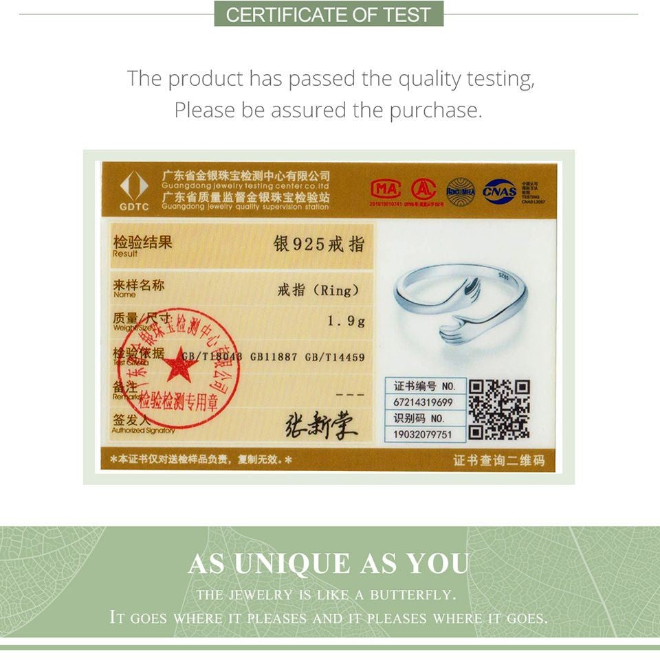 Anel Ajustável Bamoer 925 em Prata Esterlina – Perfeito para Transmitir Amor e Calor, Disponível em 3 Cores.