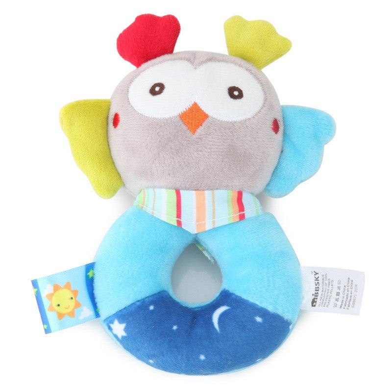 Bebê chocalho de pelúcia animal, móbile educativo e divertido para berço — ideal para recém-nascidos de 0 a 12 meses!