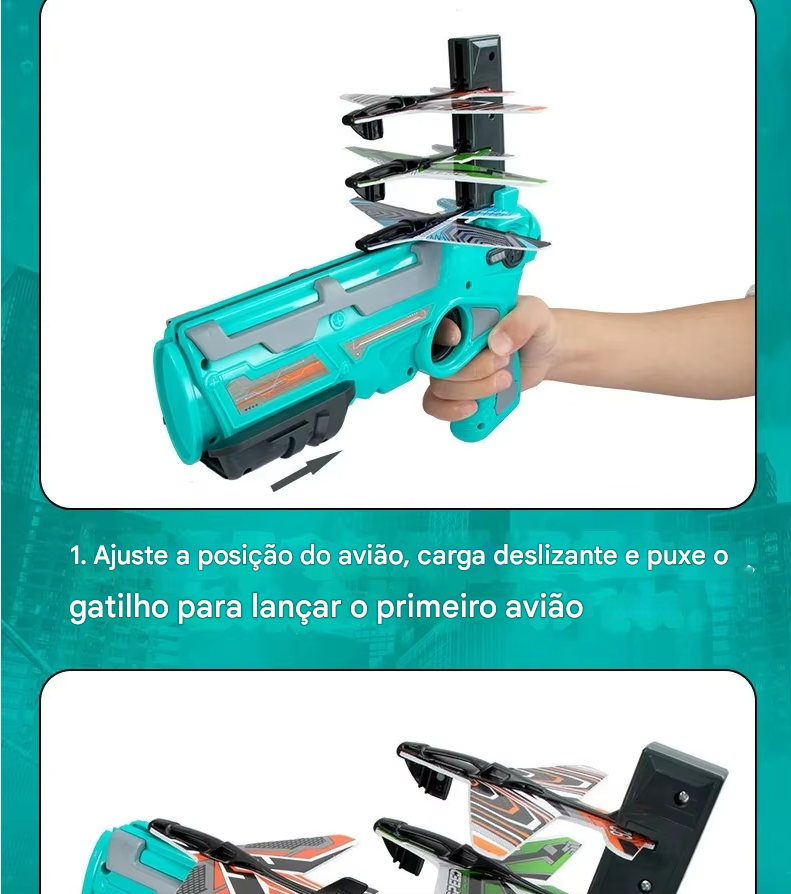 Brinquedo Educativo Aeronave Ejetável – Para Meninos de 3 a 5 Anos