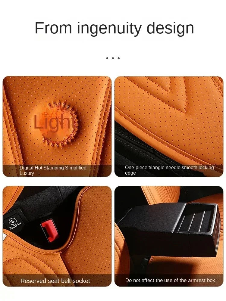 Capa de Assento Universal em Couro Premium – Conforto e Estilo em Todas as Estações!