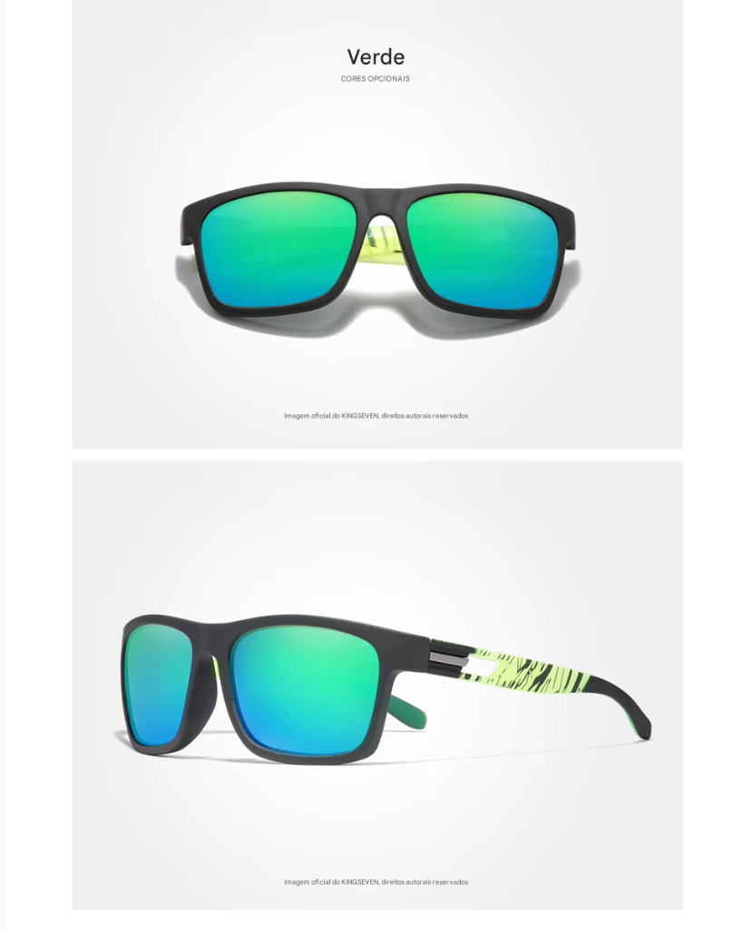 Óculos de Sol Polarizados Femininos Kingseven - Novo Design 2024 da Marca Lentes UV e estilo moderno.