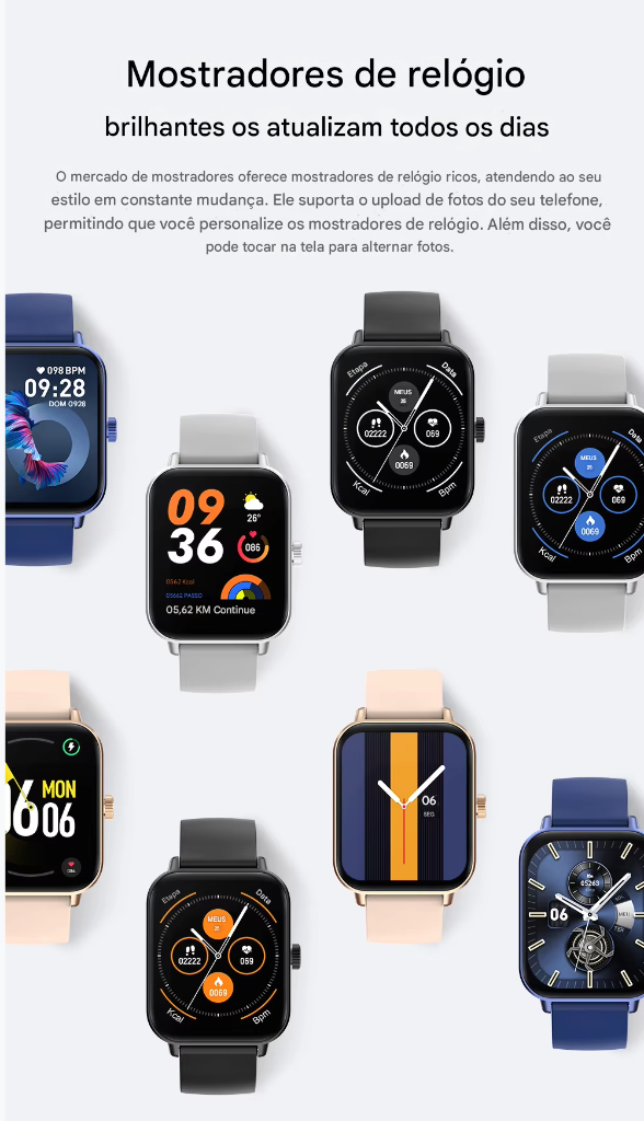 COLMI P81 - Relógio Inteligente com Chamadas de Voz, Tela Ultra de 1,9 Polegada