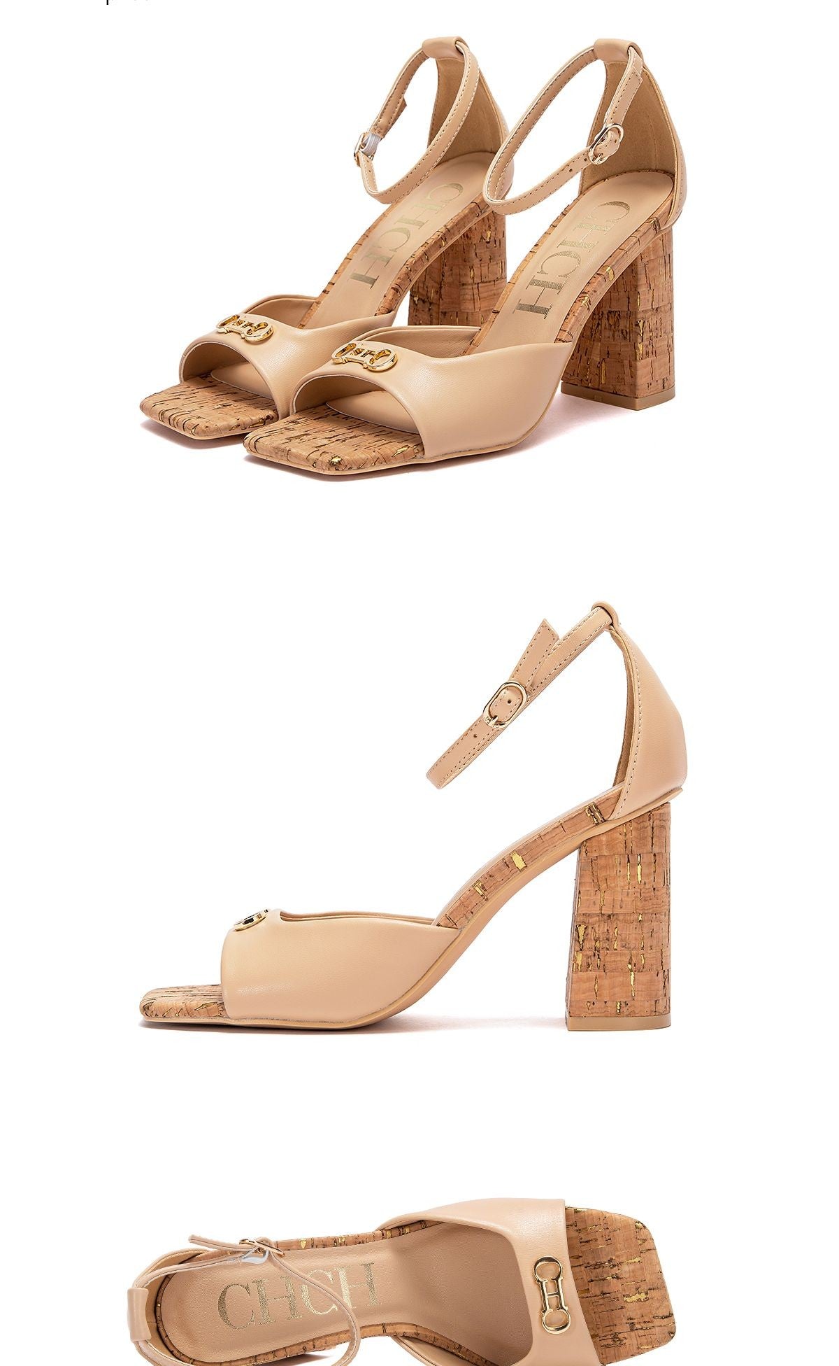 Salto alto feminino com flor metálica – elegância e luxo para festas inesquecíveis!