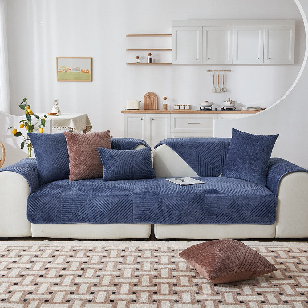Capa de Sofá em Veludo Cristal Premium – Proteja seu sofá com estilo, conforto e segurança!