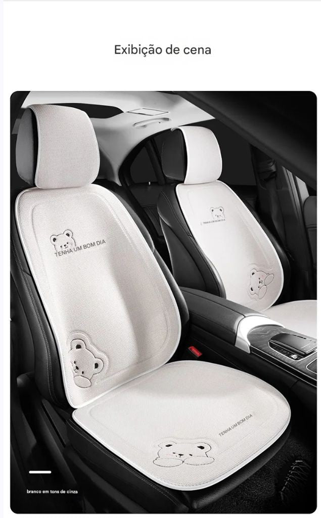 Capa de Almofada para Assento de Carro - Estilo, Conforto e Proteção Antiderrapante!