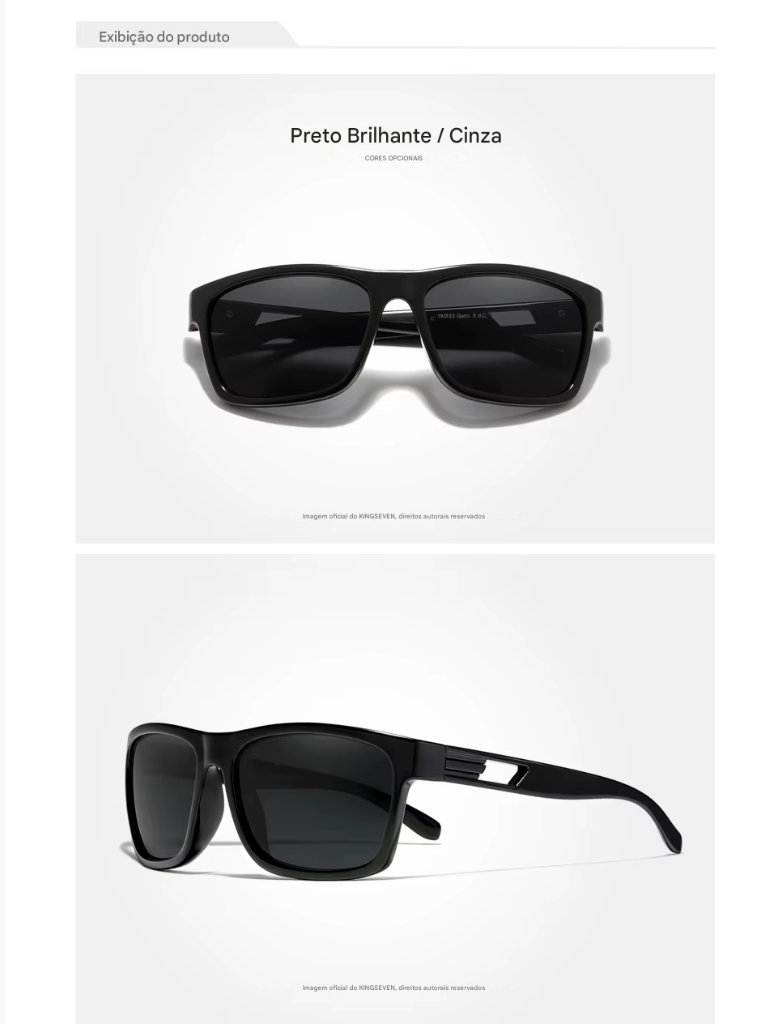 Óculos de Sol Polarizados Femininos Kingseven - Novo Design 2024 da Marca Lentes UV e estilo moderno.