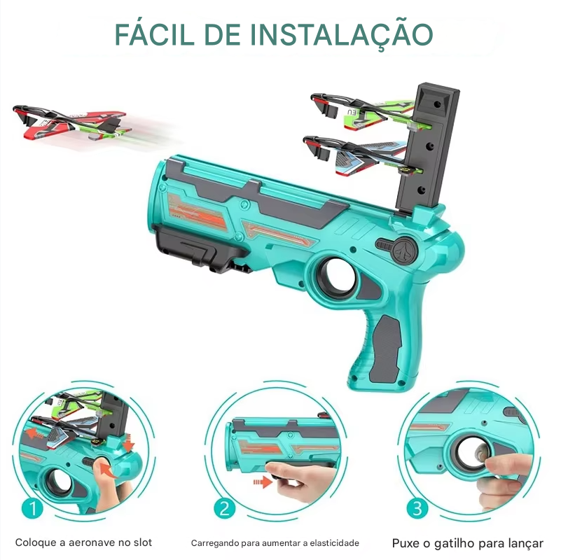 Brinquedo Educativo Aeronave Ejetável – Para Meninos de 3 a 5 Anos