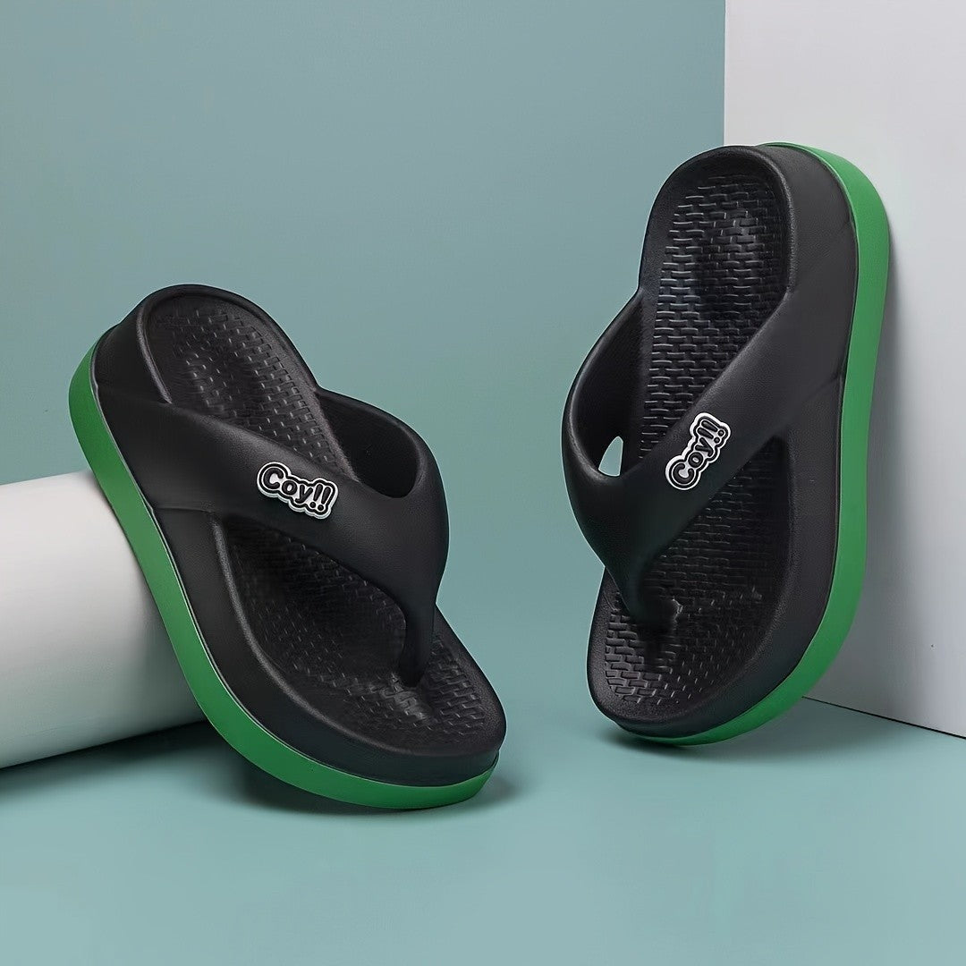 Chinelos femininos de verão — sandálias antiderrapantes com salto de 4 cm, estilo slide, confortáveis e elegantes, perfeitas para mulheres e meninas! ?????