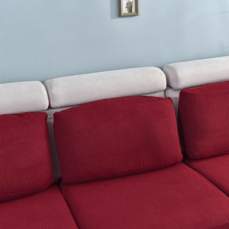 Capa de Sofá Elástica Premium – Protetor Engrossado em Cor Sólida, Conforto Elegante e Ajuste Perfeito para Sala de Estar