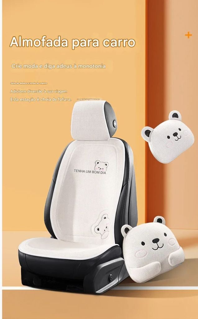 Capa de Almofada para Assento de Carro - Estilo, Conforto e Proteção Antiderrapante!