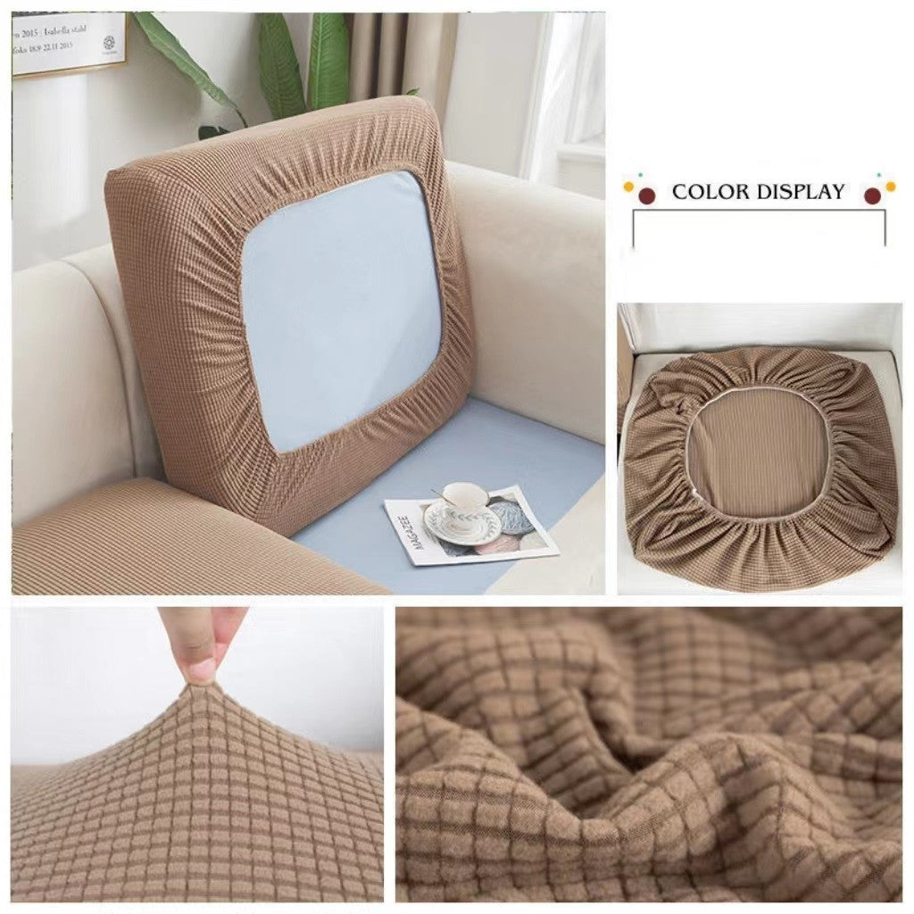 Capa de Sofá Elástica Premium – Protetor Engrossado em Cor Sólida, Conforto Elegante e Ajuste Perfeito para Sala de Estar