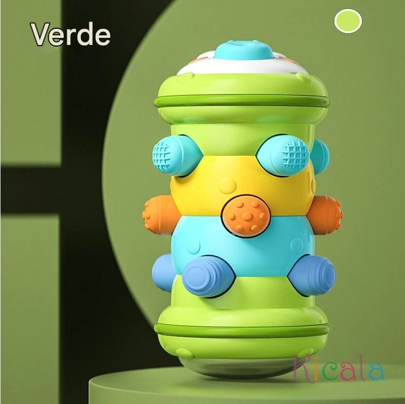 Rolo sensorial para bebê – estimula o engatinhar, tempo de barriga e desenvolvimento motor (0–12 meses).