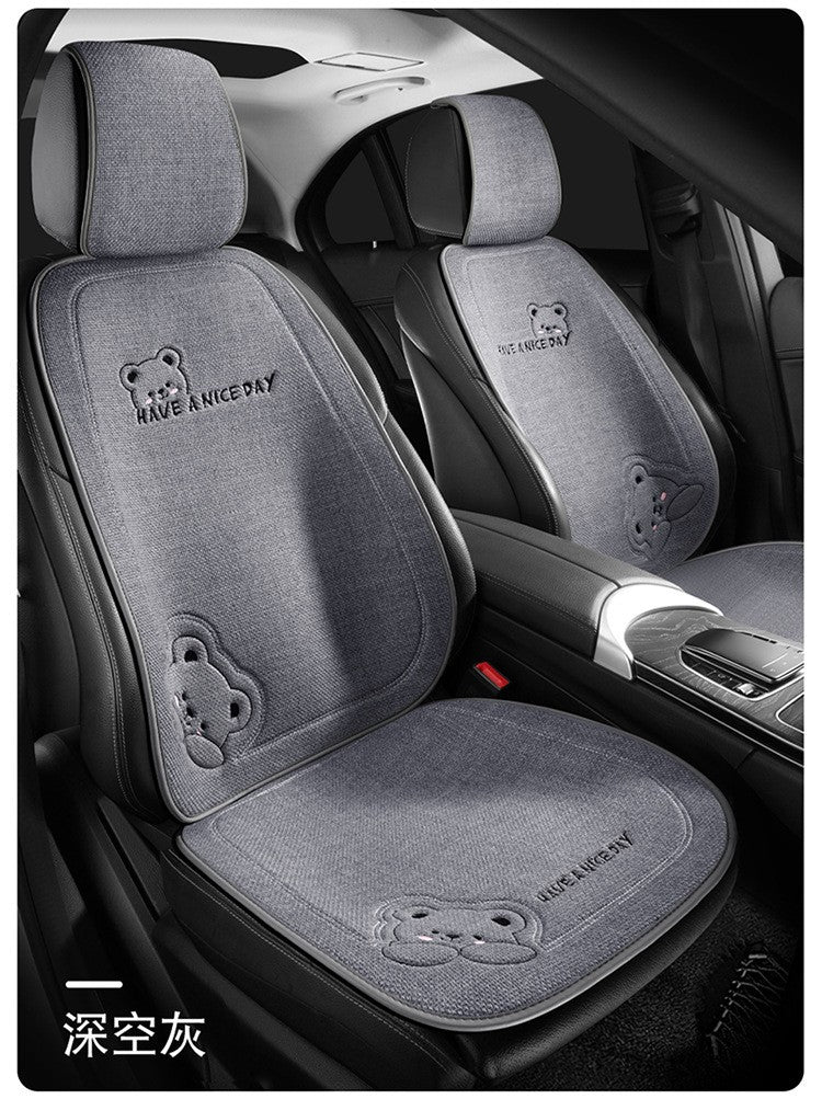 Capa de Almofada para Assento de Carro - Estilo, Conforto e Proteção Antiderrapante!