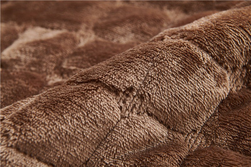 Capa de Sofá Reclinável em Flanela com Bolsos - Antiderrapante, Macia e Elegante – 1 Lugar