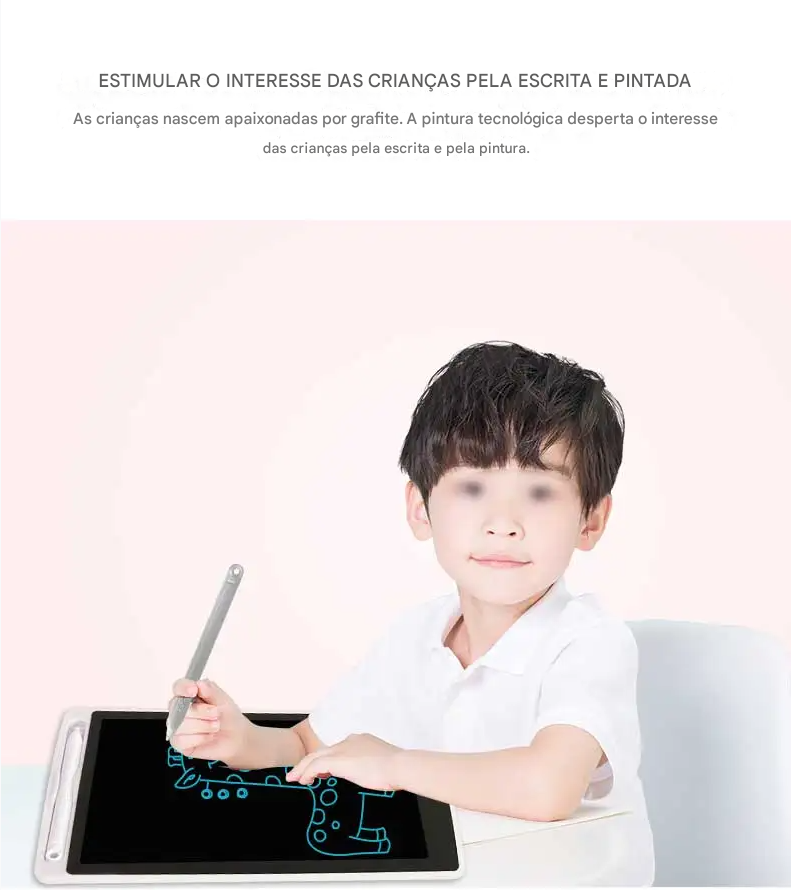 Prancheta Eletrônica LCD – Tablet de Escrita e Desenho Infantil Disponível nos tamanhos: 8.5 / 10 / 12 polegadas