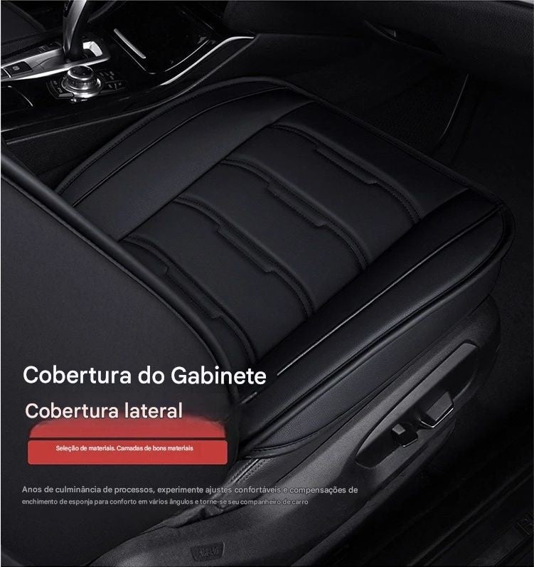 Conjunto de Capas de Banco em Couro PU Universal – Protetor de Assento Dividido para Carros e SUVs | Conforto e Elegância para Todas as Estações