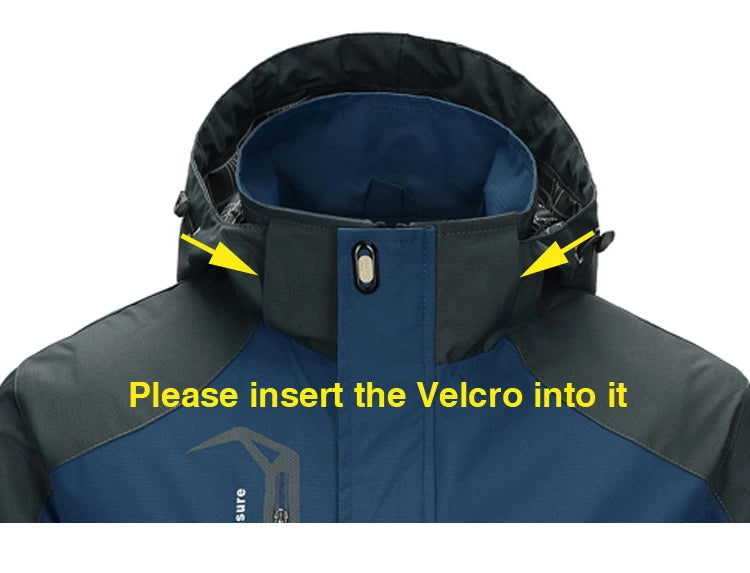 Jaqueta Trvlwego para Acampamento e Caminhadas Masculinas - Outono, Esportes ao Ar Livre, Escalada, Trekking. Blusão de Viagem à Prova d'Água - Preto