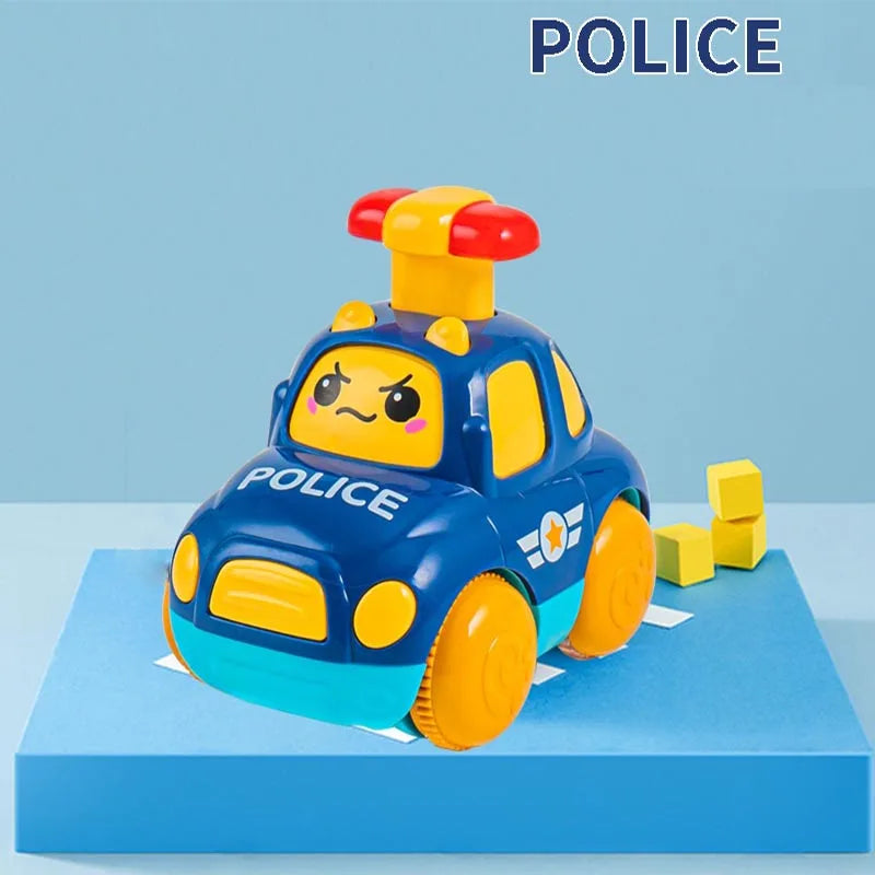 Carro de animais do bebê brinquedos da criança imprensa e ir carros puxar para trás carro iluminar brinquedos carros de corda para crianças 1 2 anos de idade menino presentes de aniversário